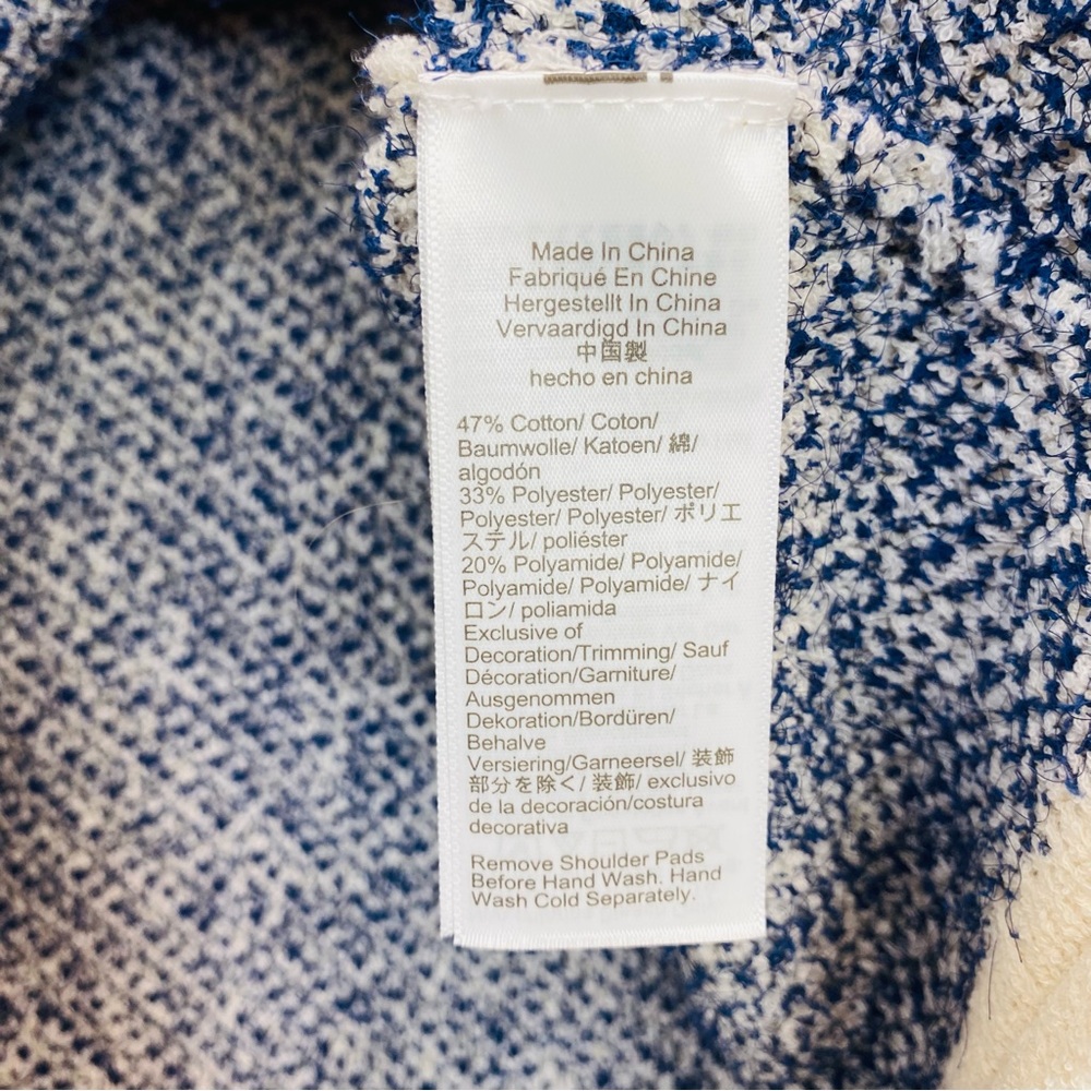 J.Crew Collection Cropped Lady Jacket in Textured Cotton Sz Small - Picture 8 of 9